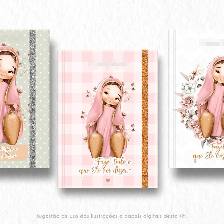 Kit Digital Nossa Senhora de Caná Aquarela em Png  8