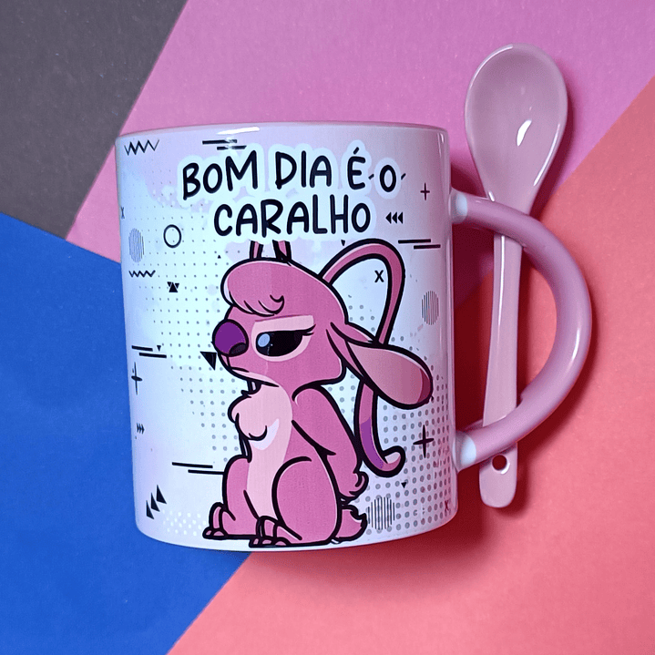 7 Artes para Caneca Stich Cansado Arquivo em Jpg 6