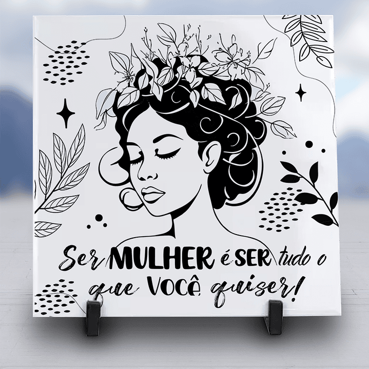 10 Artes para Caneca e Azulejo Dia da Mulher Minimalista Arquivo Editável 4
