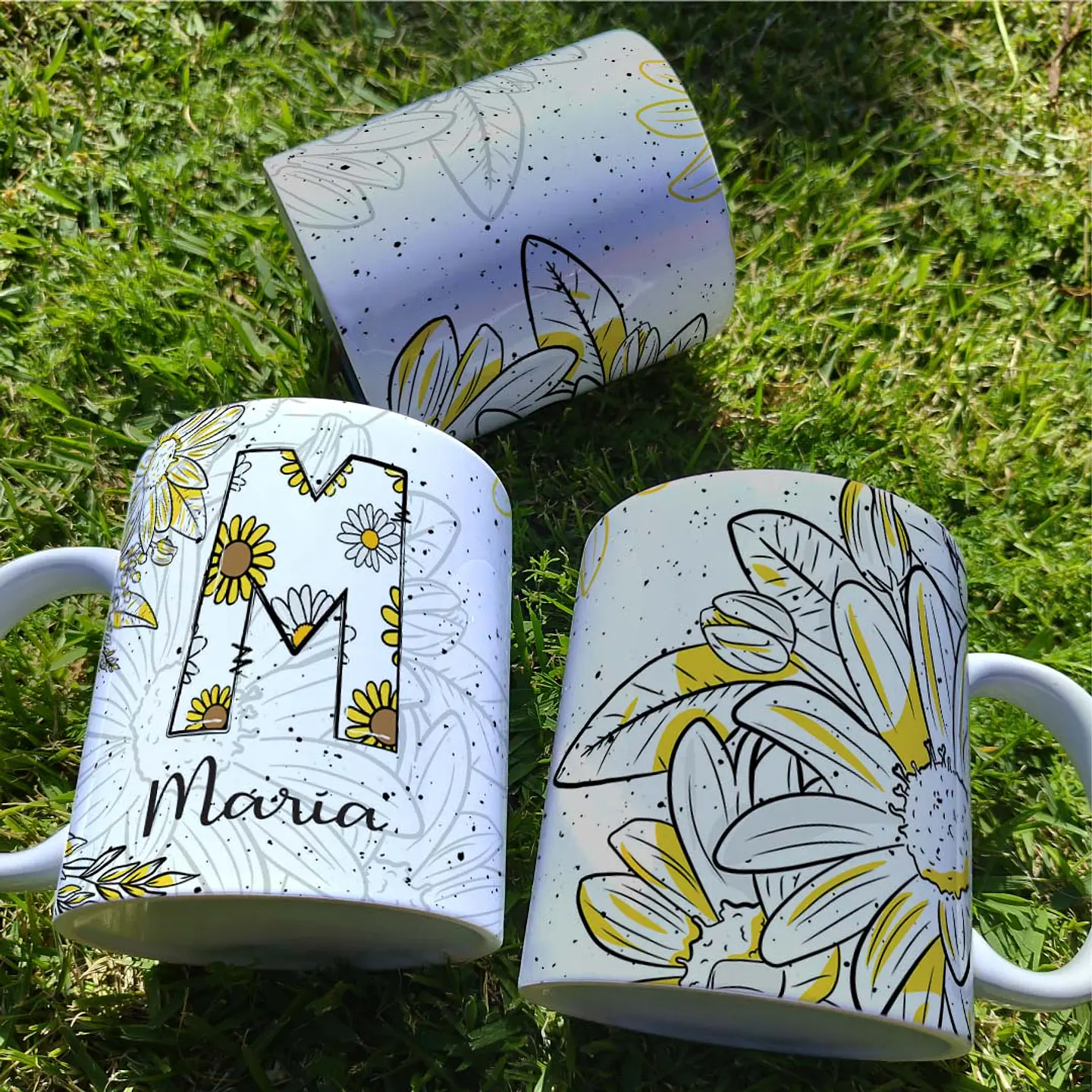26 Artes para Caneca Alfabeto Margarida Arquivo Editável 13