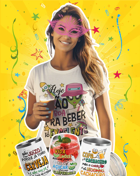 Kit Digital Frases Carnaval Arquivos em Png 