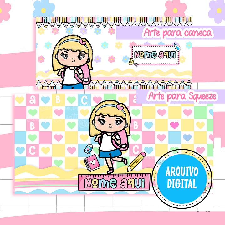Kit Digital Menininhas Fofas Volta as Aulas Arquivos em Png  30