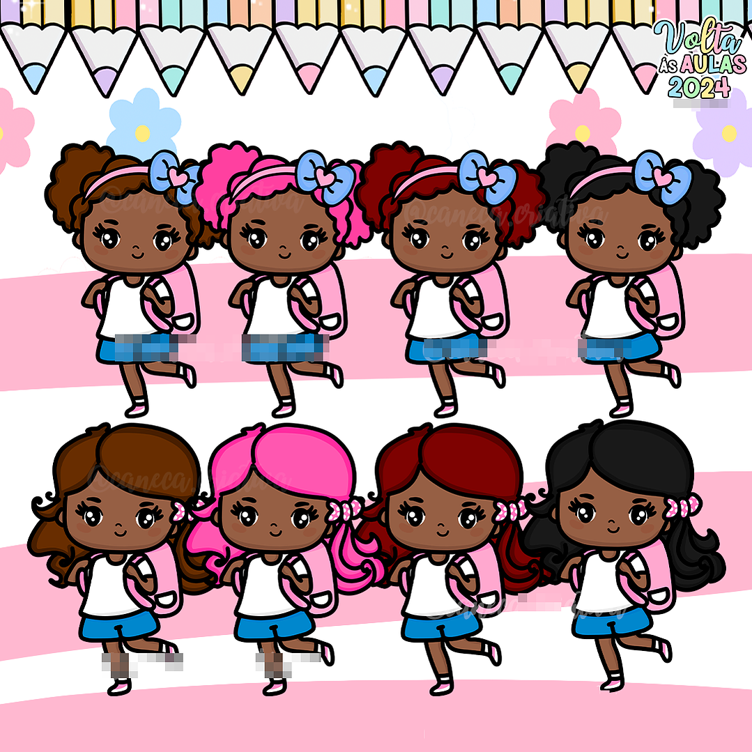 Kit Digital Menininhas Fofas Volta as Aulas Arquivos em Png  3
