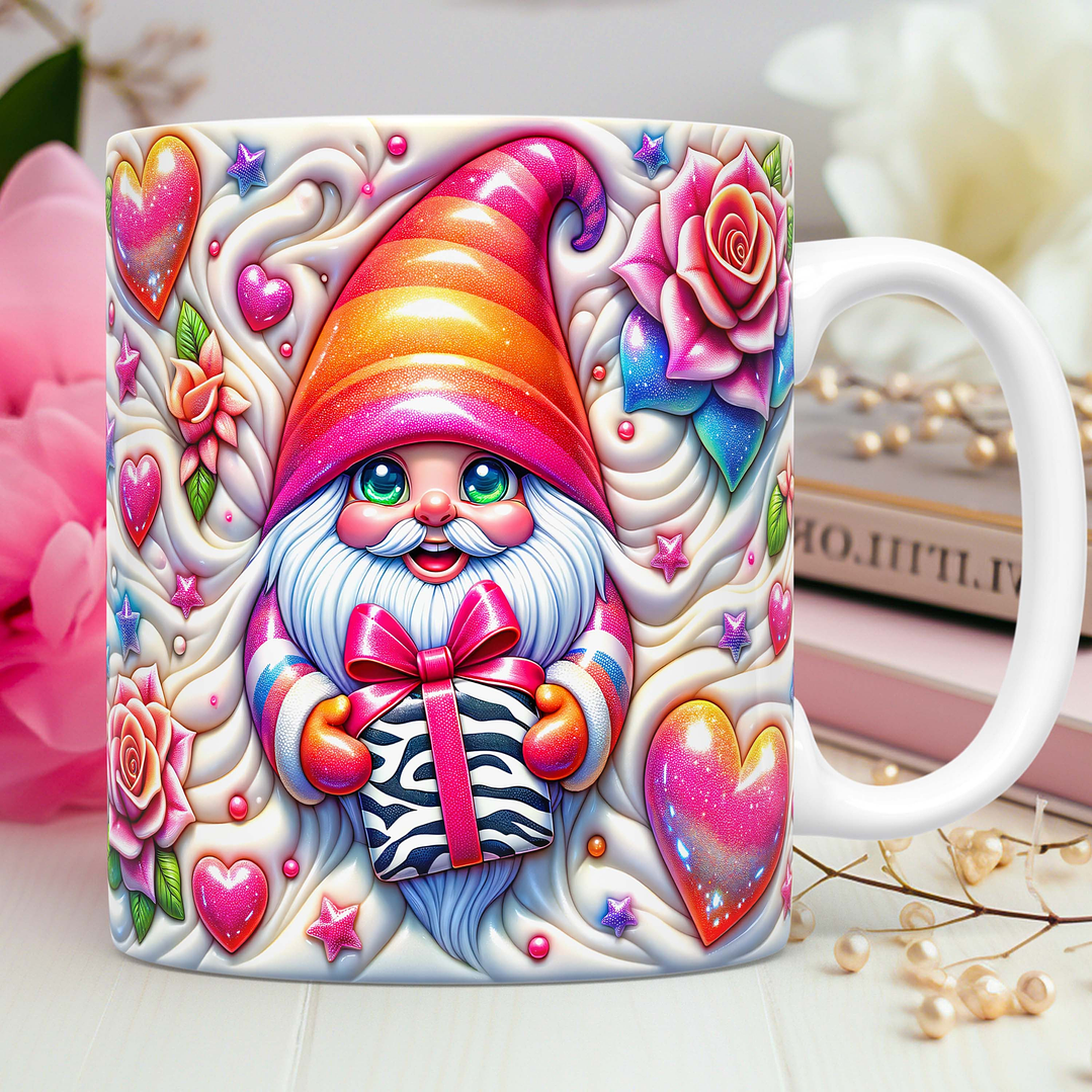 30 Artes para Caneca Dia dos Namorados 3D Gnomos Love 3d Arquivos Png 4