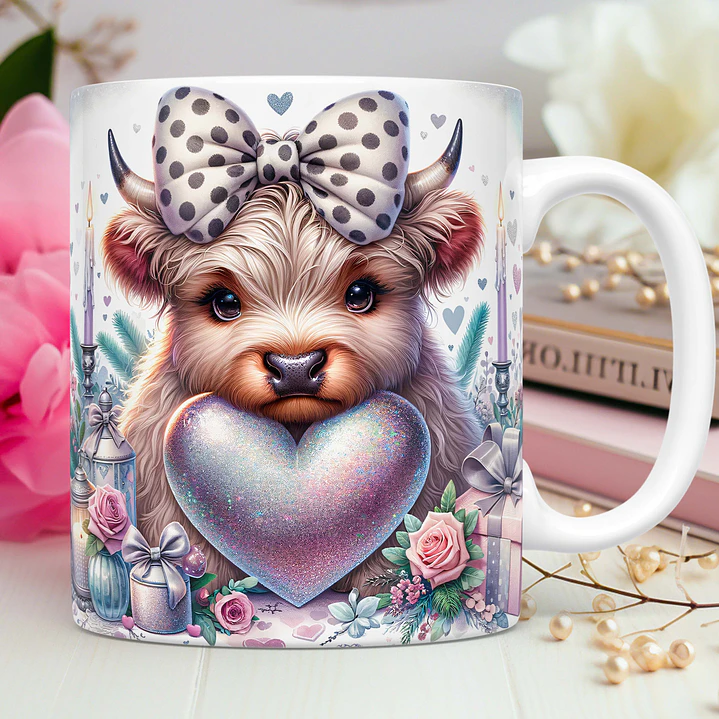10 Artes para Caneca Dia dos Namorados 3D Vaquinhas Love 3d Arquivos Png 3