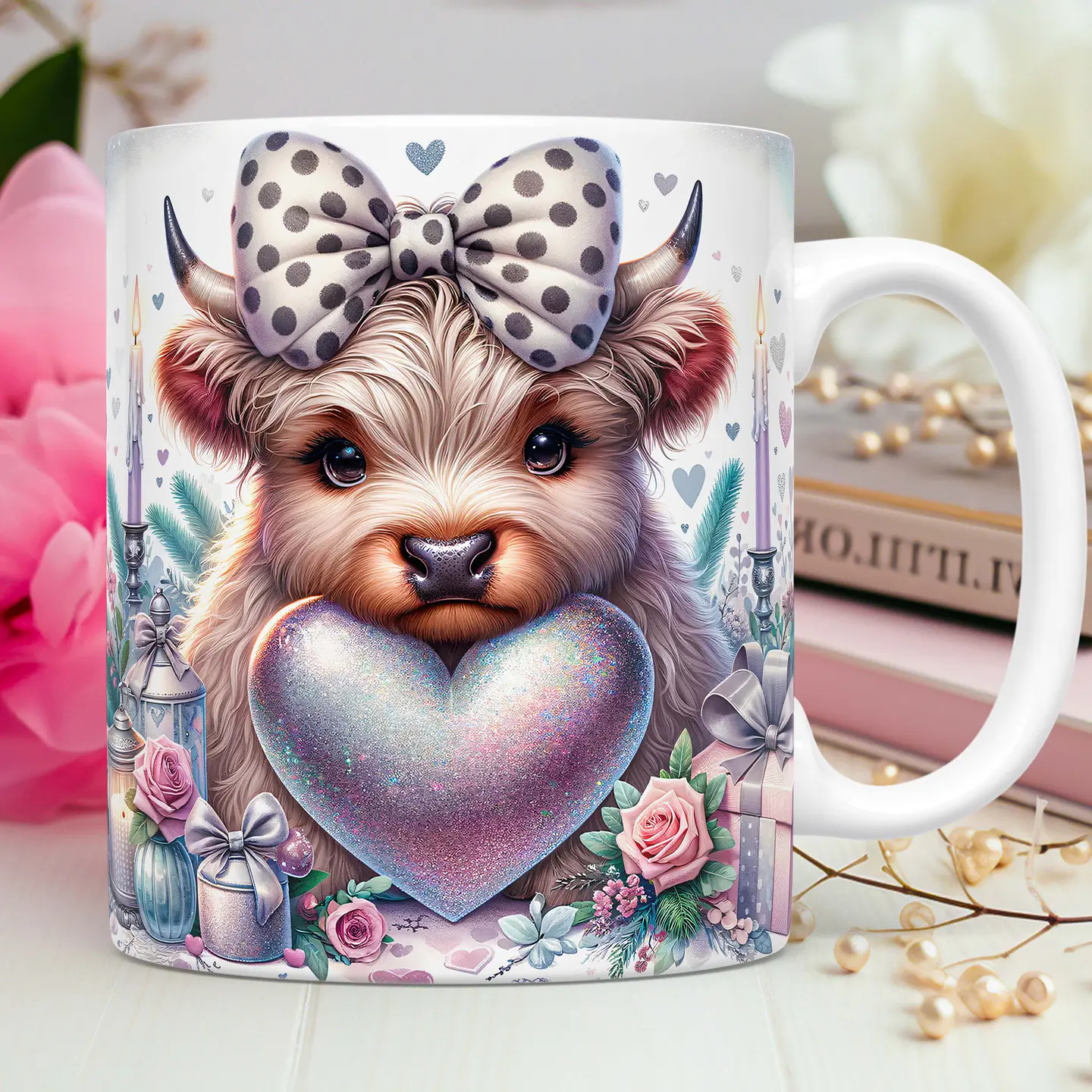 10 Artes para Caneca Dia dos Namorados 3D Vaquinhas Love 3d Arquivos Png 3