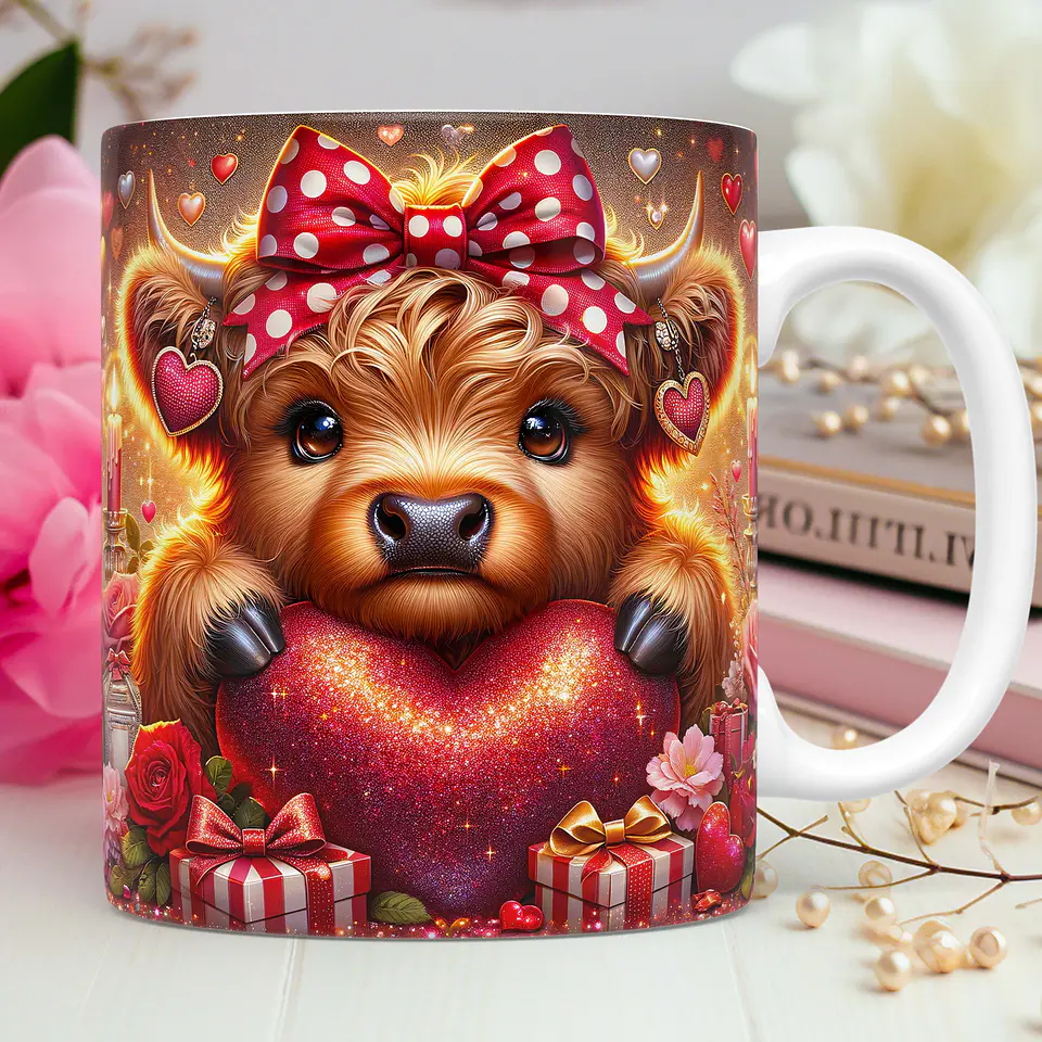 10 Artes para Caneca Dia dos Namorados 3D Vaquinhas Love 3d Arquivos Png 7