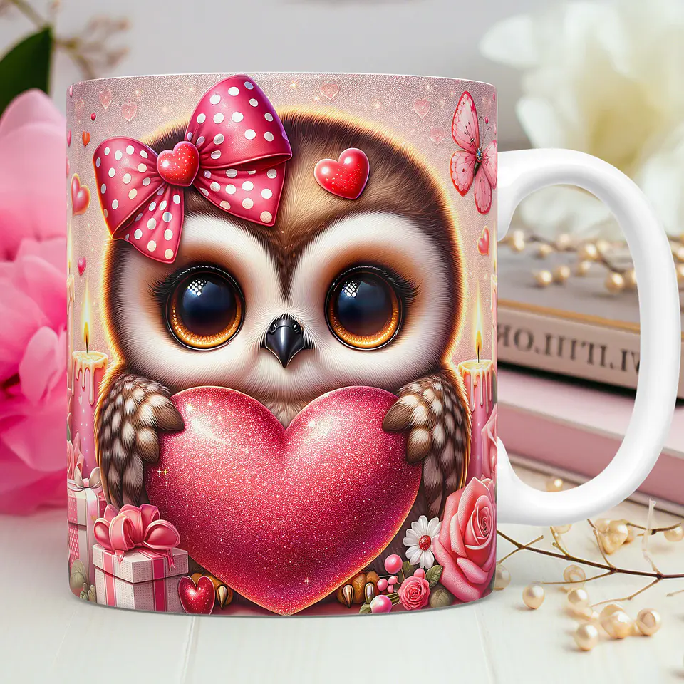 30 Artes para Caneca Dia dos Namorados 3D Animal Animais Pet Love 3d Arquivos Png 5