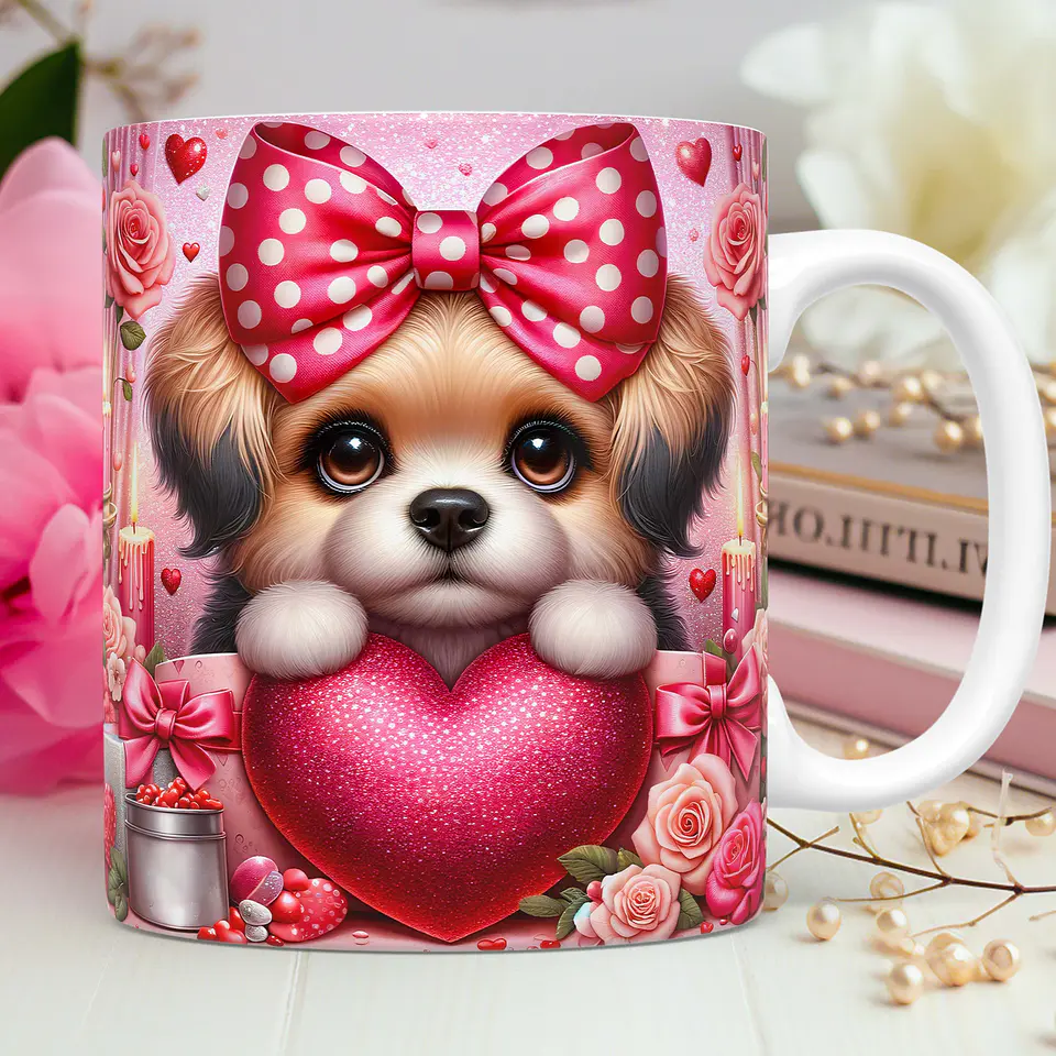 30 Artes para Caneca Dia dos Namorados 3D Animal Animais Pet Love 3d Arquivos Png 9