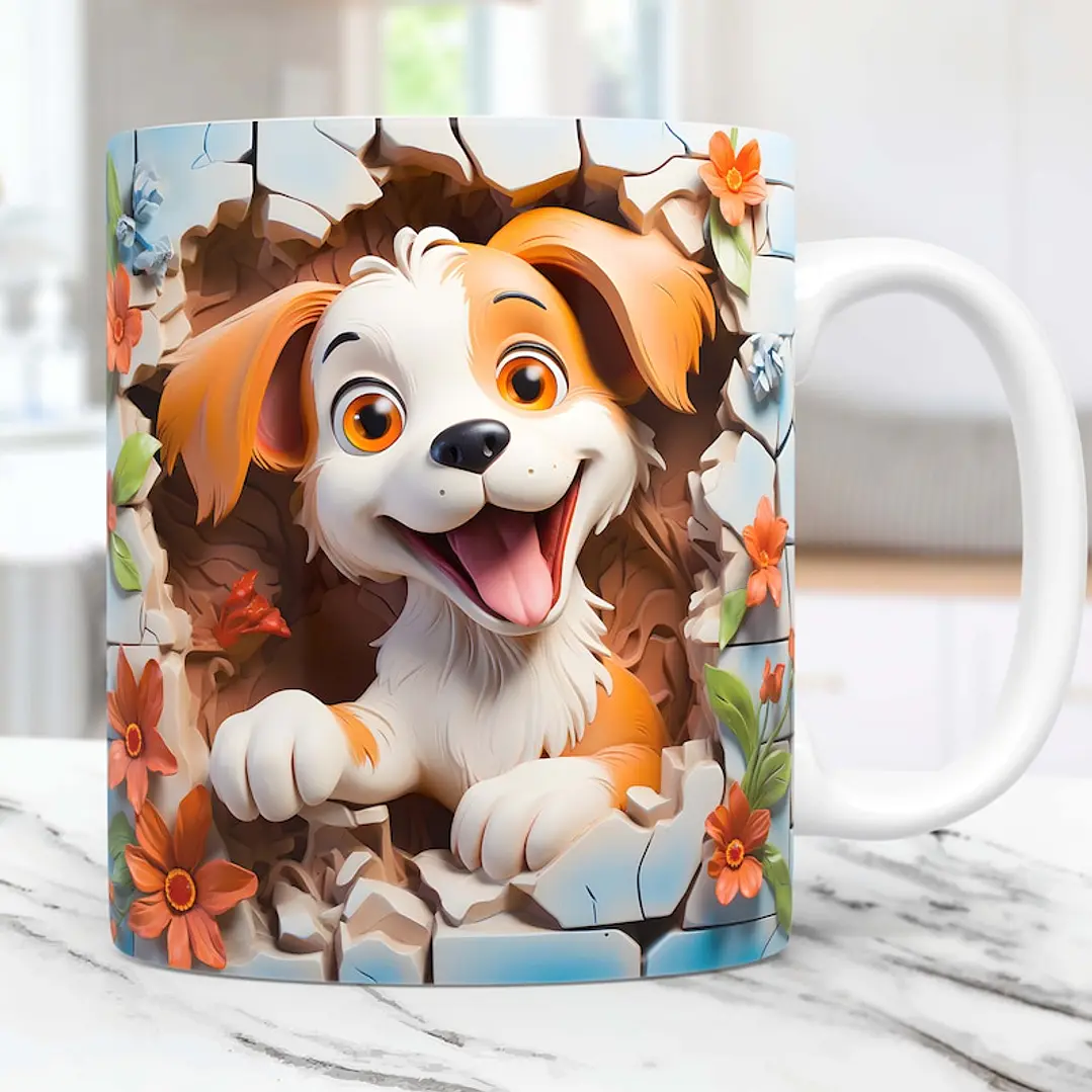 20 Artes Caneca Animal Animais Pet Love 3d Arquivos Png 6