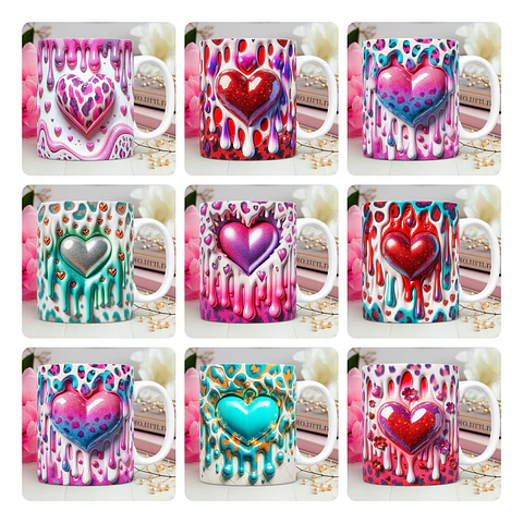 30 Artes para Caneca Dia dos Namorados 3D Arquivos Png