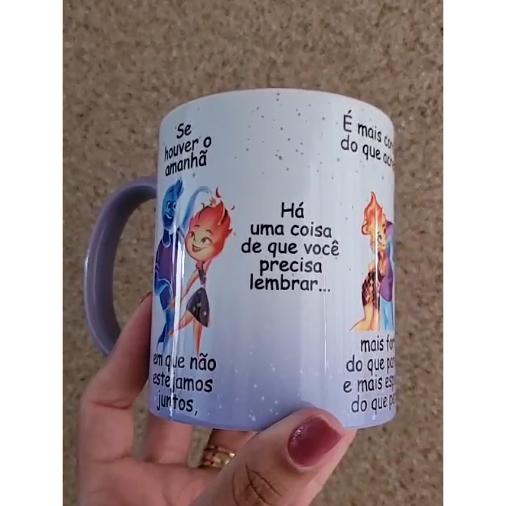 4 Artes Caneca Se Houver o amanhã em que não estejamos juntos - Filme Elementos Arquivo Editável 2