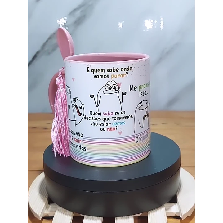 Arte Caneca Flork As pessoas vão entrar e sair das nossas vidas Arquivo Editável 2