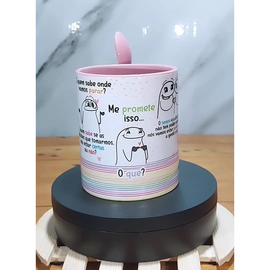 Arte Caneca Flork As pessoas vão entrar e sair das nossas vidas Arquivo Editável 3