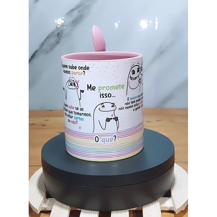Arte Caneca Flork As pessoas vão entrar e sair das nossas vidas Arquivo Editável 3