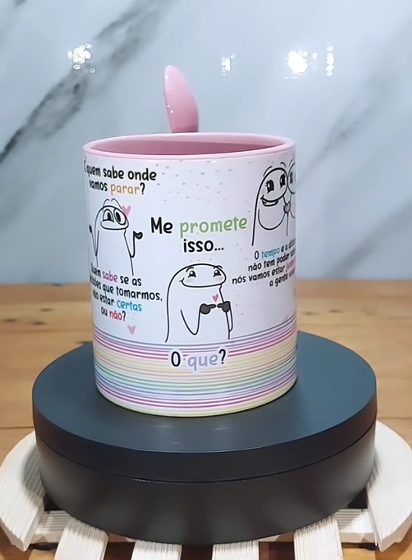Arte Caneca Flork As pessoas vão entrar e sair das nossas vidas Arquivo Editável 3