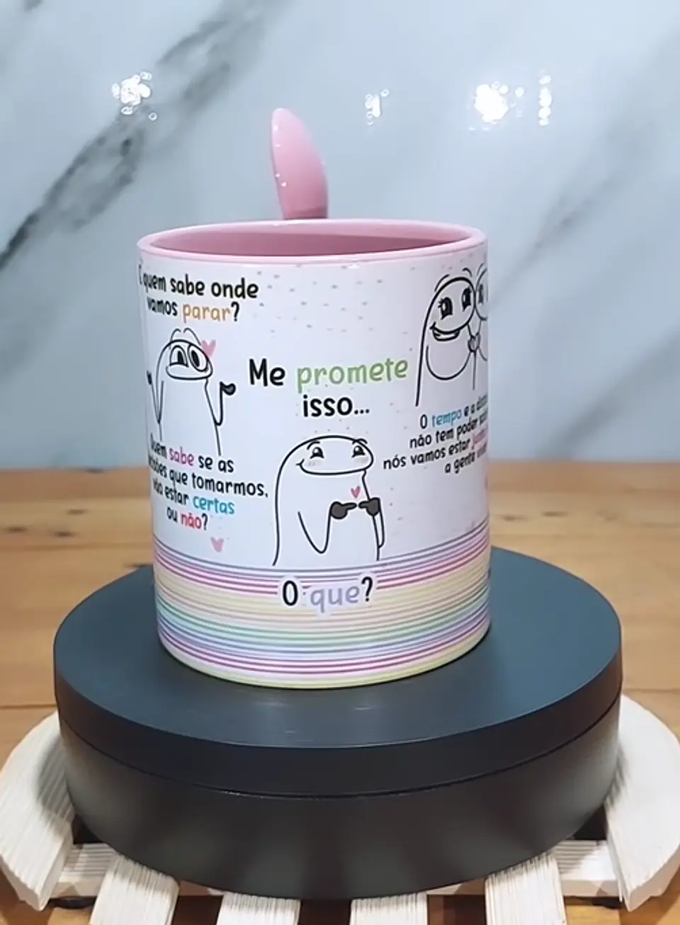 Arte Caneca Flork As pessoas vão entrar e sair das nossas vidas Arquivo Editável 3