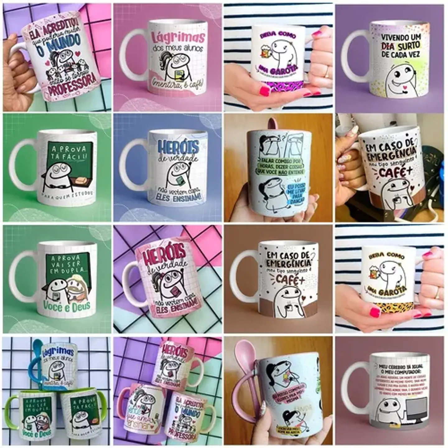 Pack Artes Caneca Flork Bento Memes Completo Arquivos Jpge + Mockups 15