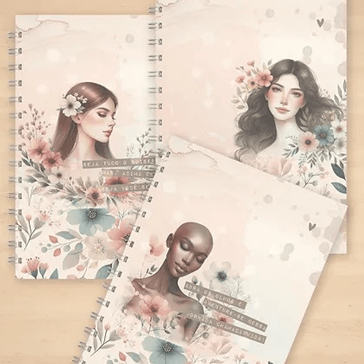 Arquivo Capas para Agenda e Bloquinho Mulheres em Jpg 3