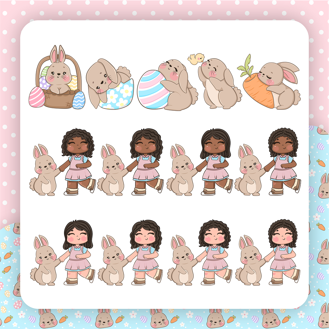 Kit Digital Mimos Páscoa Delicada Arquivos em Png 3