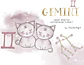 Kit Digital Signos Aquarela Arquivos em Png  - Thumbnail 6