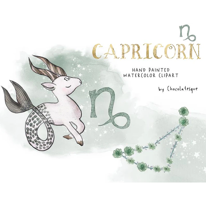 Kit Digital Signos Aquarela Arquivos em Png  11