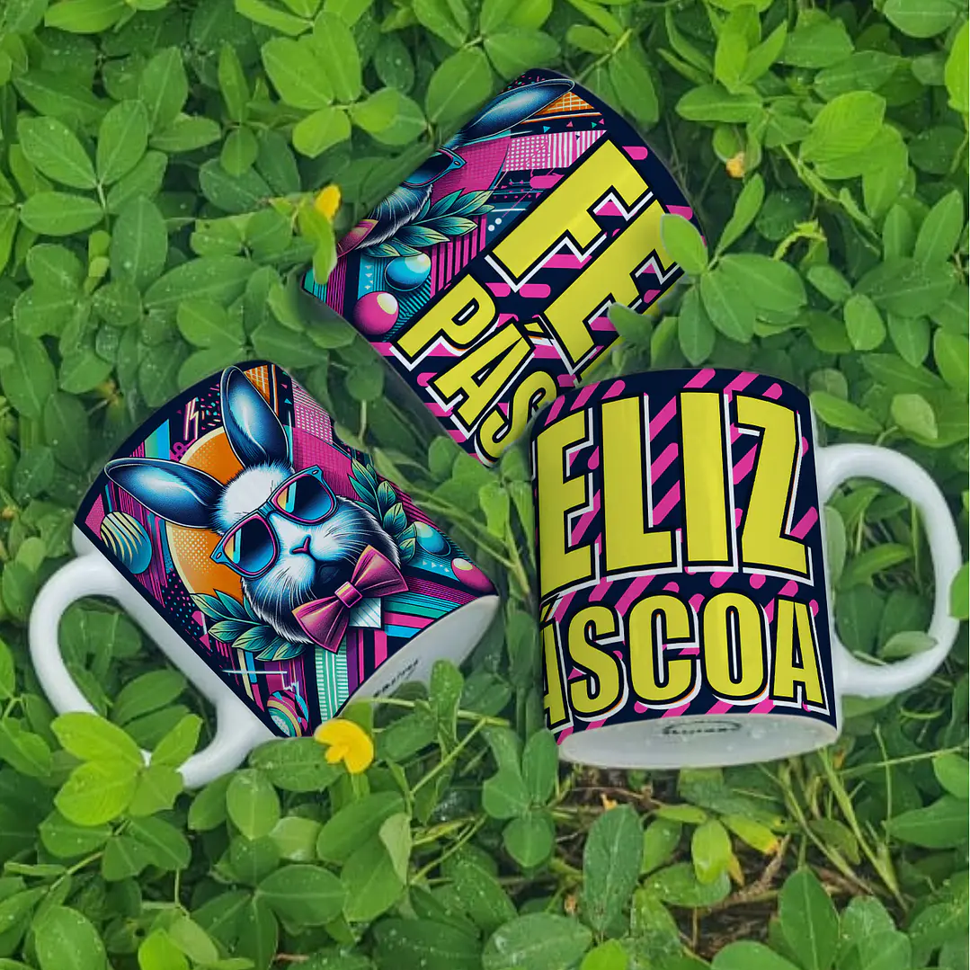 4 Artes Caneca Coelho da Páscoa Arquivos Png  1