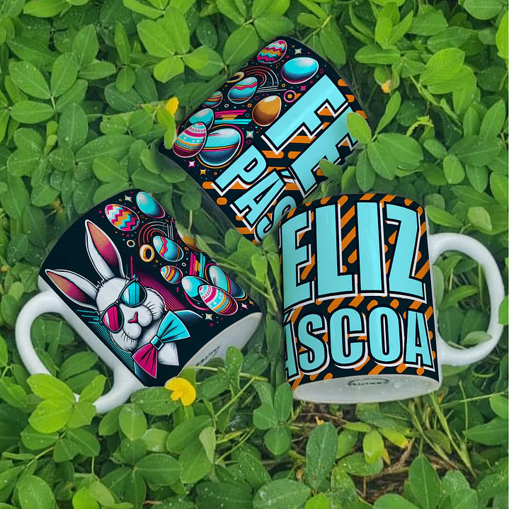 4 Artes Caneca Coelho da Páscoa Arquivos Png  3