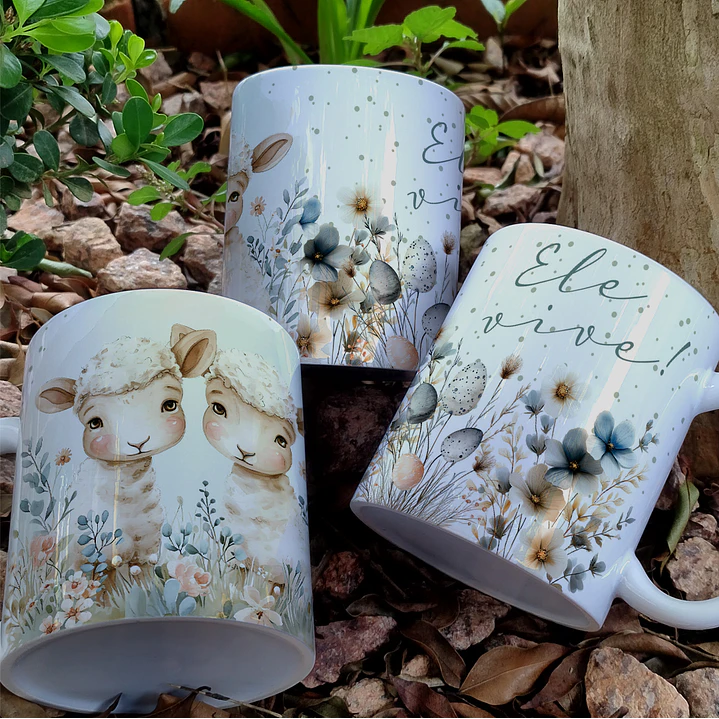 10 Artes Caneca Páscoa Cristã Arquivos Editável 5