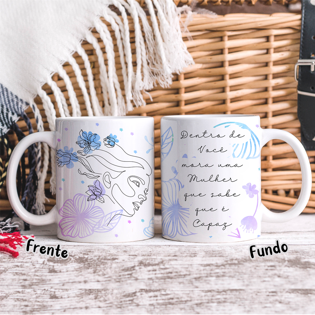 20 Artes para Caneca Dia das Mulheres Linhas Arquivos em Jpg   5