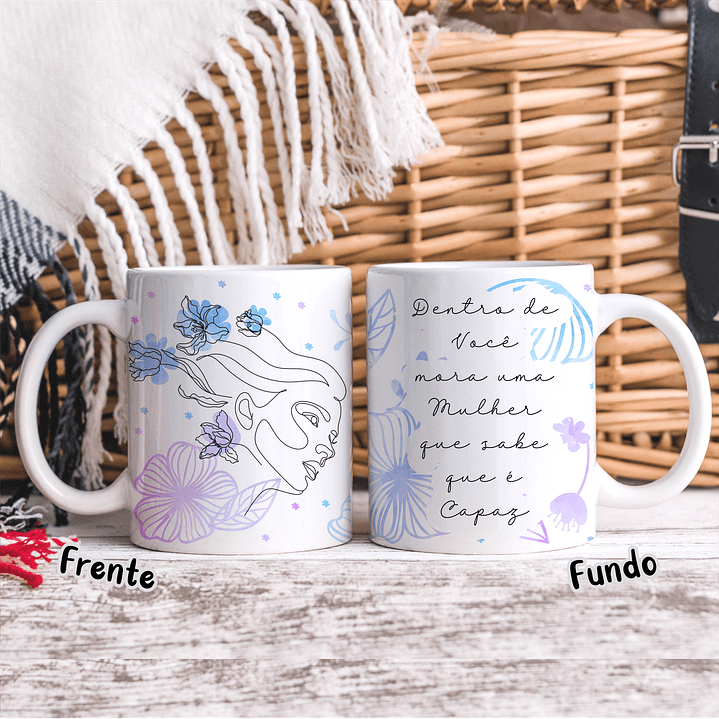 20 Artes para Caneca Dia das Mulheres Linhas Arquivos em Jpg   5
