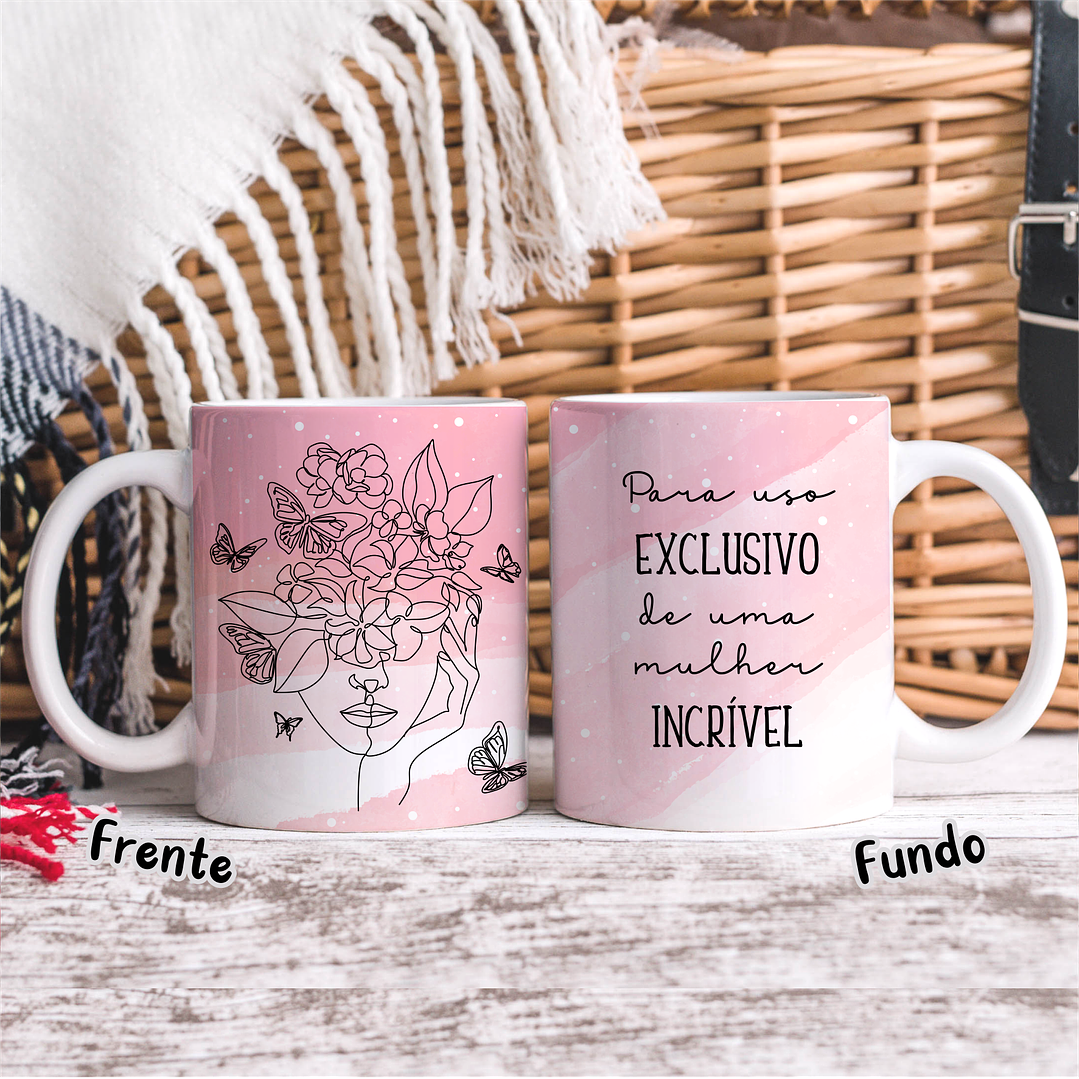 20 Artes para Caneca Dia das Mulheres Linhas Arquivos em Jpg   8