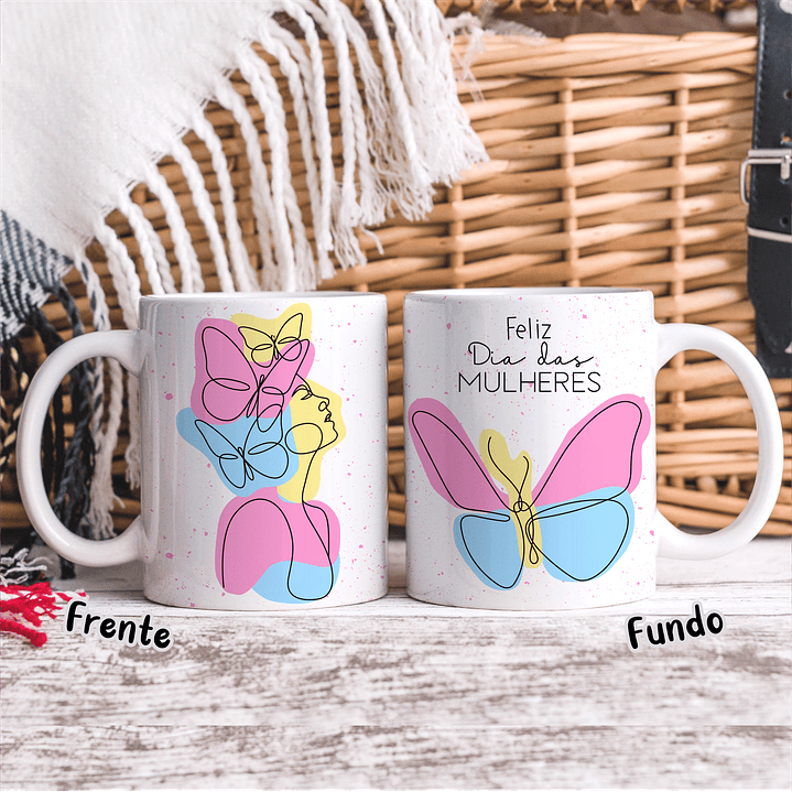 20 Artes para Caneca Dia das Mulheres Linhas Arquivos em Jpg   14