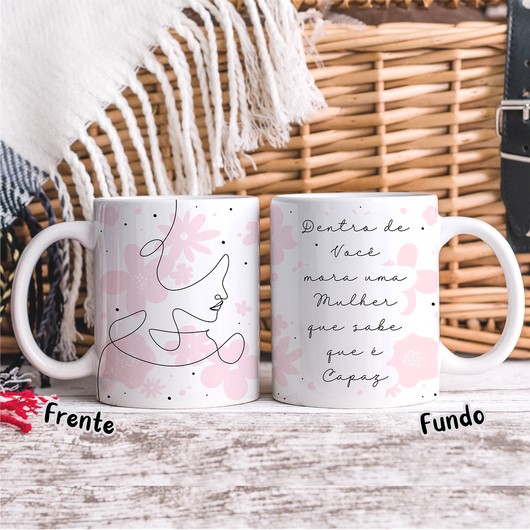 20 Artes para Caneca Dia das Mulheres Linhas Arquivos em Jpg   23