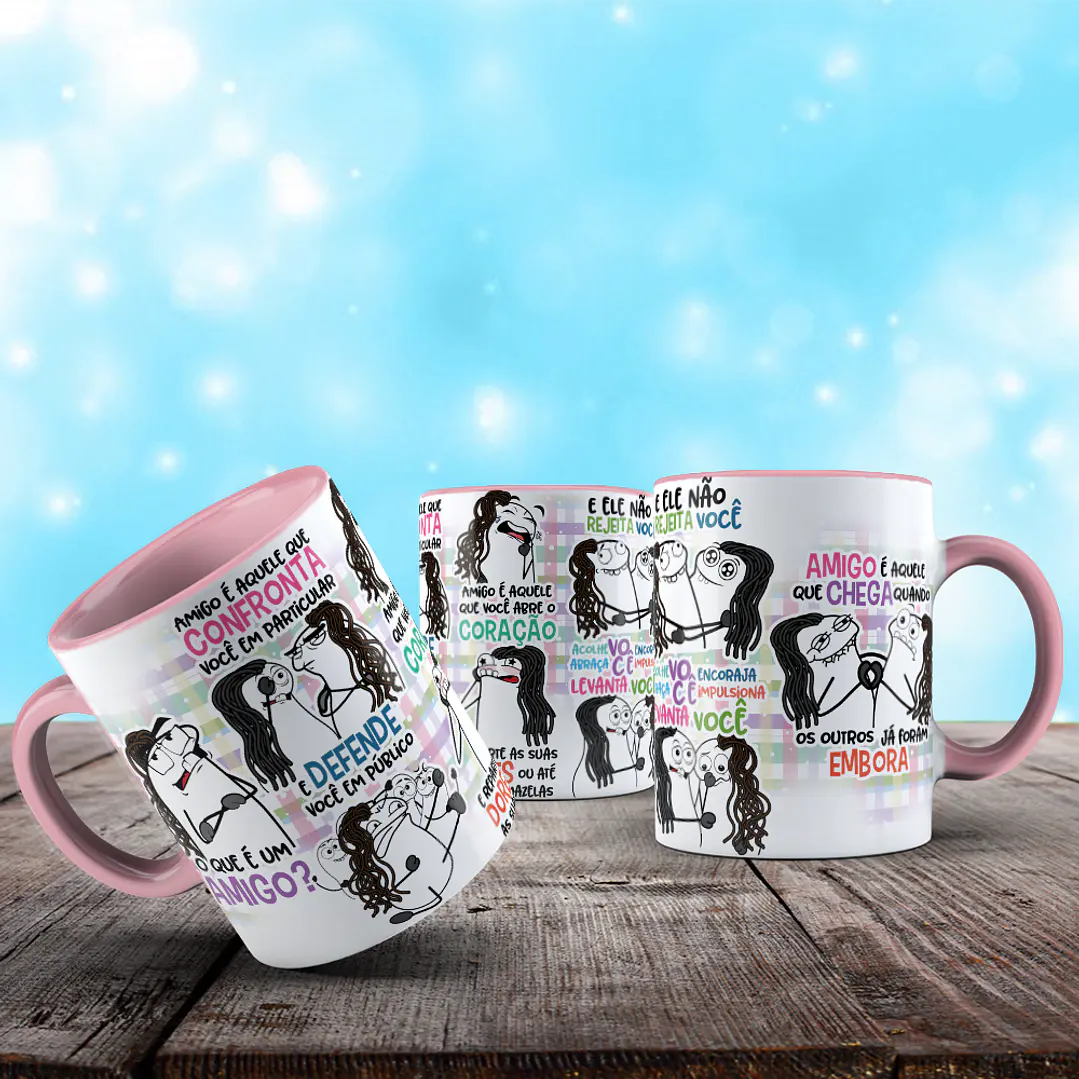 2 Artes para Caneca O que é um amigo Pastor Claudio Duarte Arquivos Png 4