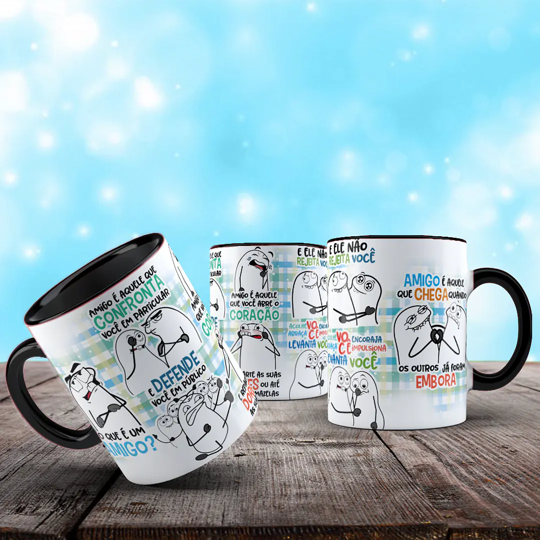 2 Artes para Caneca O que é um amigo Pastor Claudio Duarte Arquivos Png 5