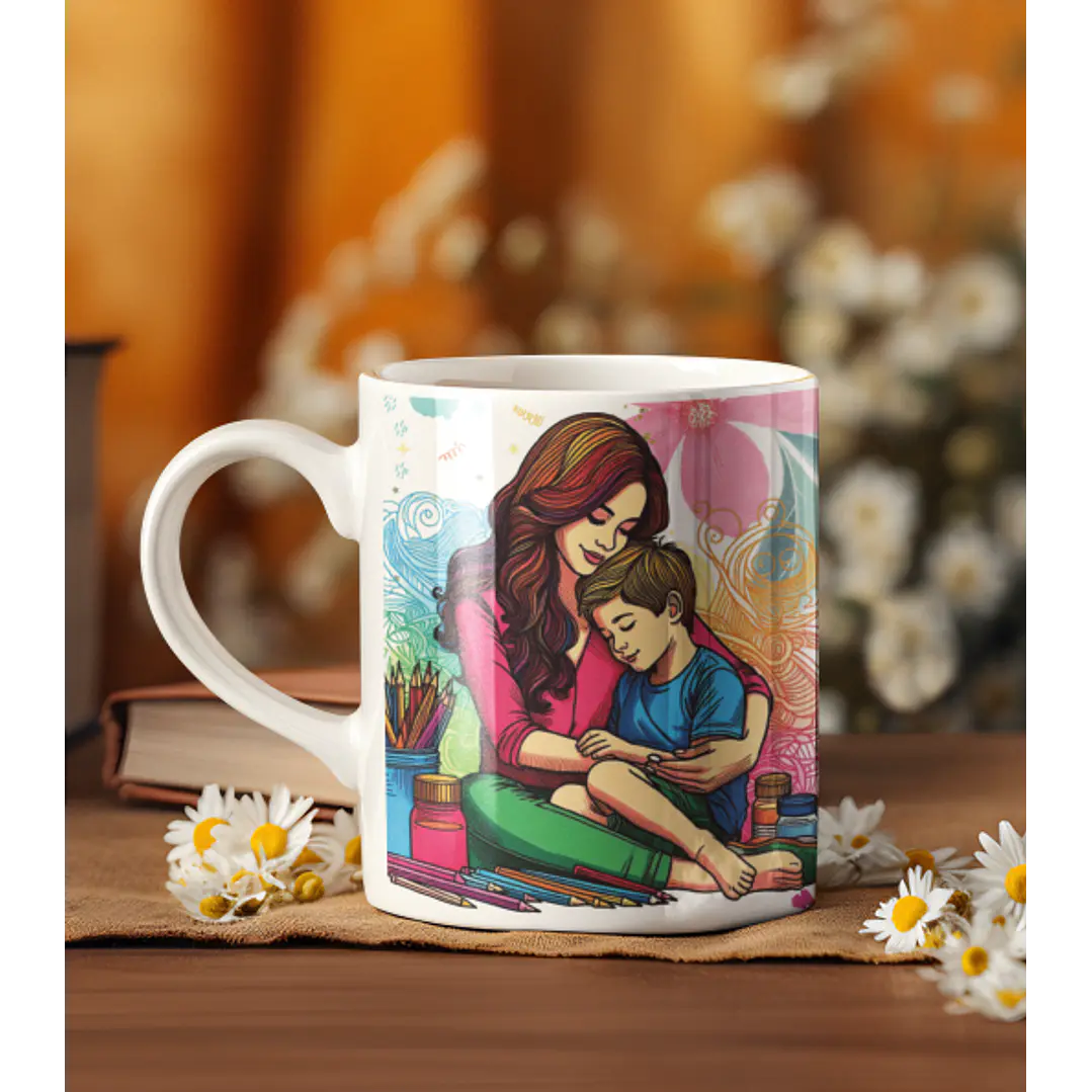 3 Artes para Caneca Mãe Teu colo é meu abrigo Arquivos Editável 3