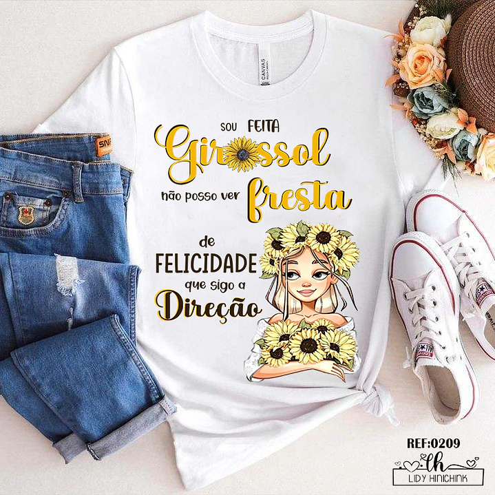 11 Artes para Caneca e Camisa Girassol Arquivos Editável 7