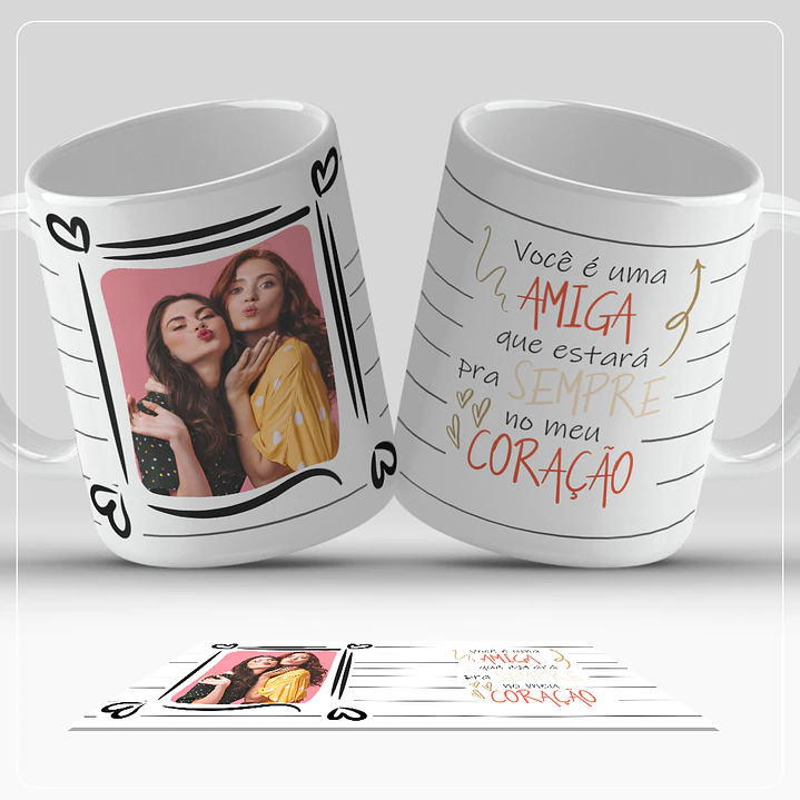 12 Artes para Caneca Amigas Arquivos em Jpg 8