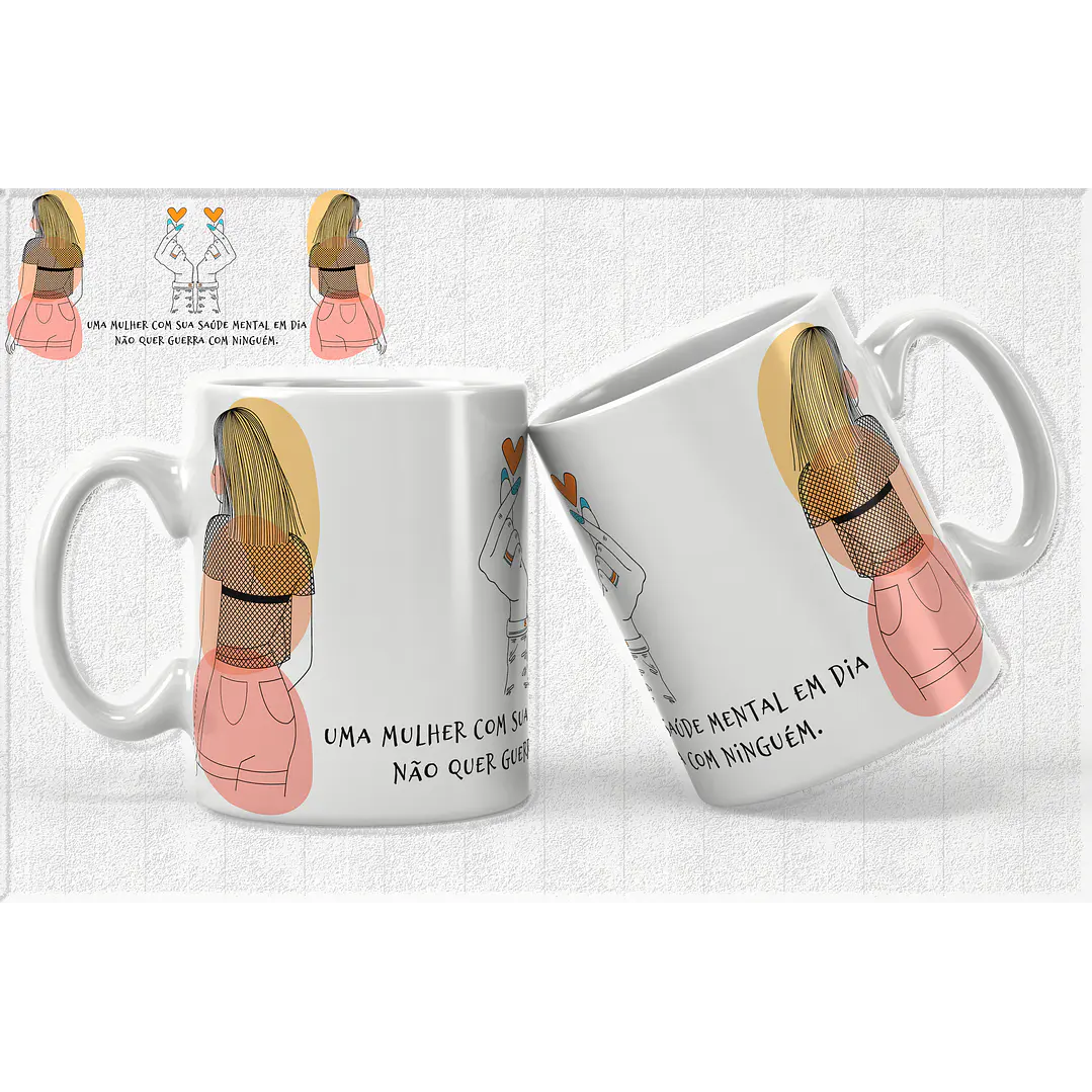 14 Artes para Caneca Empoderamento Feminino Arquivos Editável 9