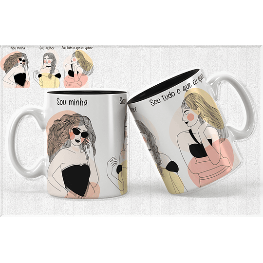 14 Artes para Caneca Empoderamento Feminino Arquivos Editável