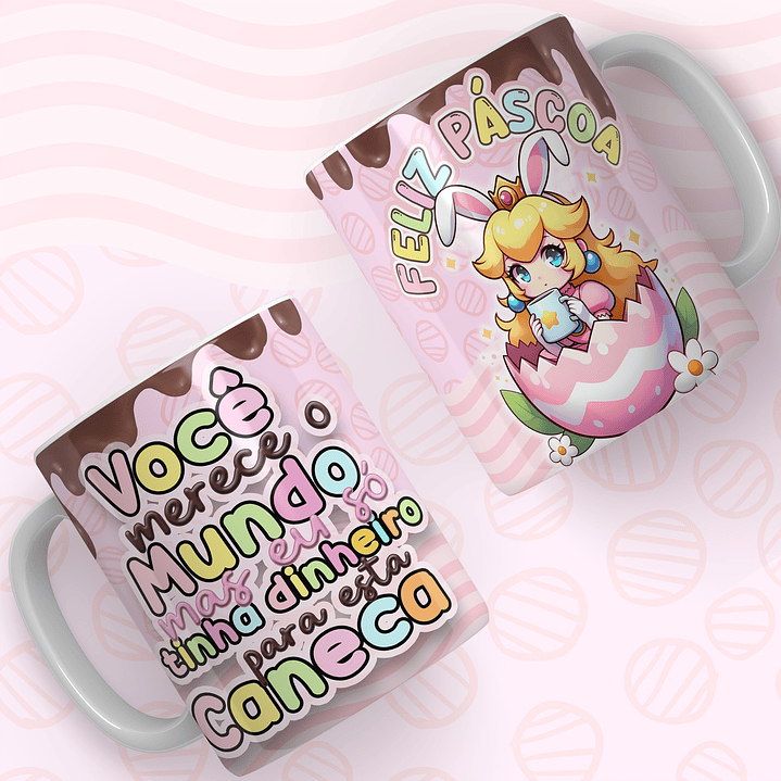 24 Artes para Caneca Super Mario Páscoa Arquivos em Jpg 9