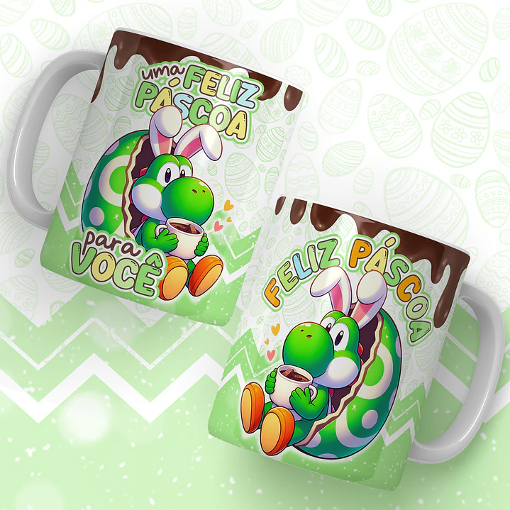 24 Artes para Caneca Super Mario Páscoa Arquivos em Jpg 18