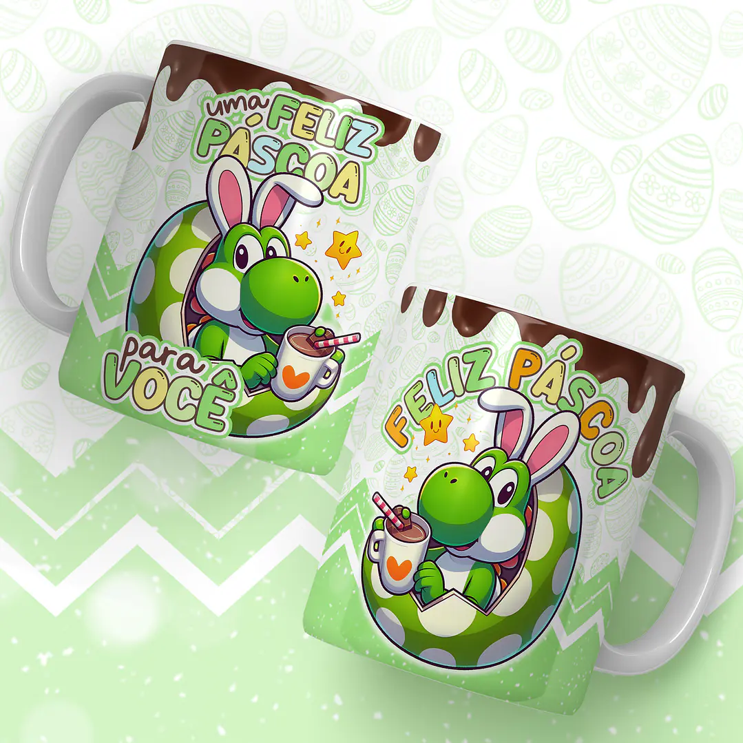 24 Artes para Caneca Super Mario Páscoa Arquivos em Jpg 20