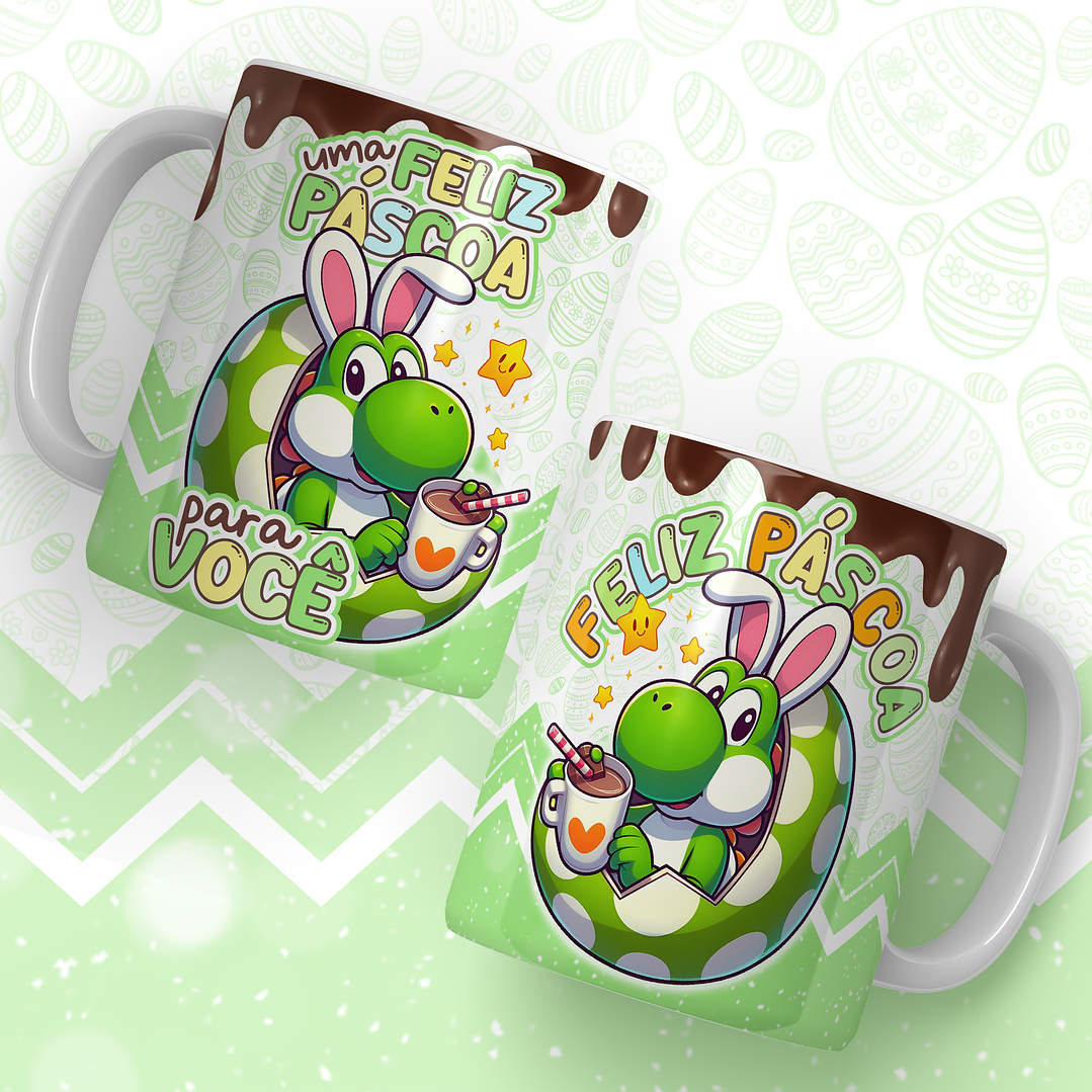 24 Artes para Caneca Super Mario Páscoa Arquivos em Jpg 20