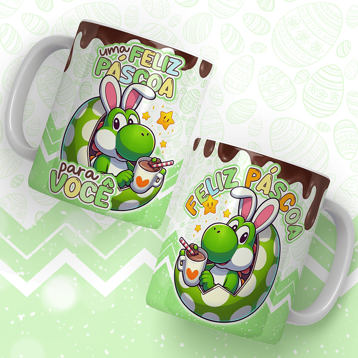 24 Artes para Caneca Super Mario Páscoa Arquivos em Jpg 20