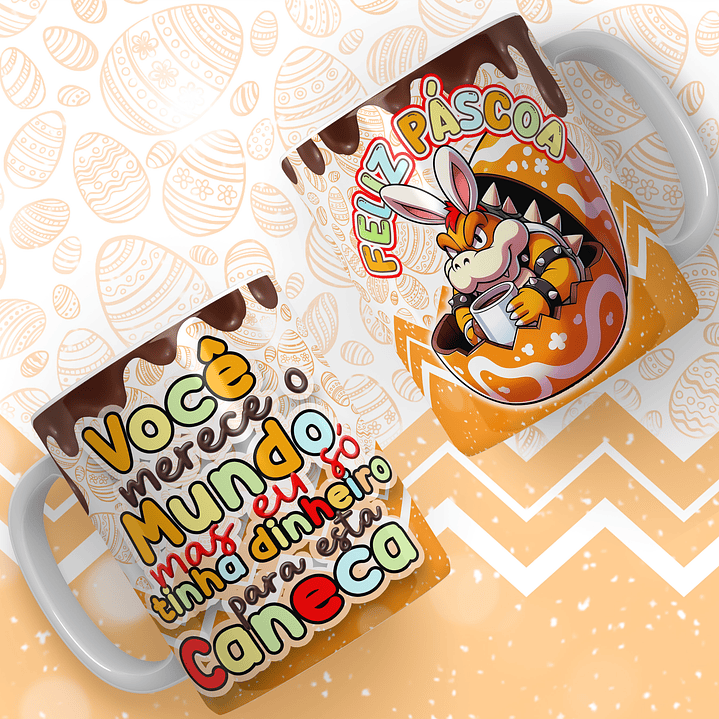 24 Artes para Caneca Super Mario Páscoa Arquivos em Jpg 21