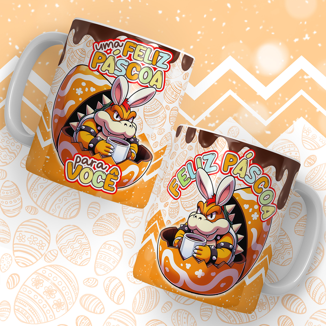 24 Artes para Caneca Super Mario Páscoa Arquivos em Jpg 22