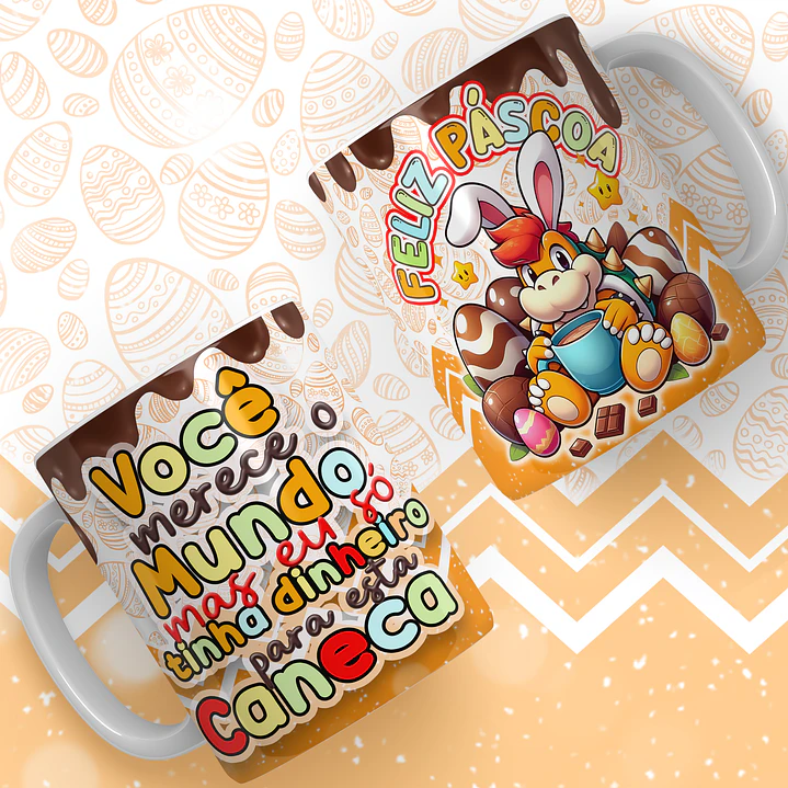 24 Artes para Caneca Super Mario Páscoa Arquivos em Jpg 23