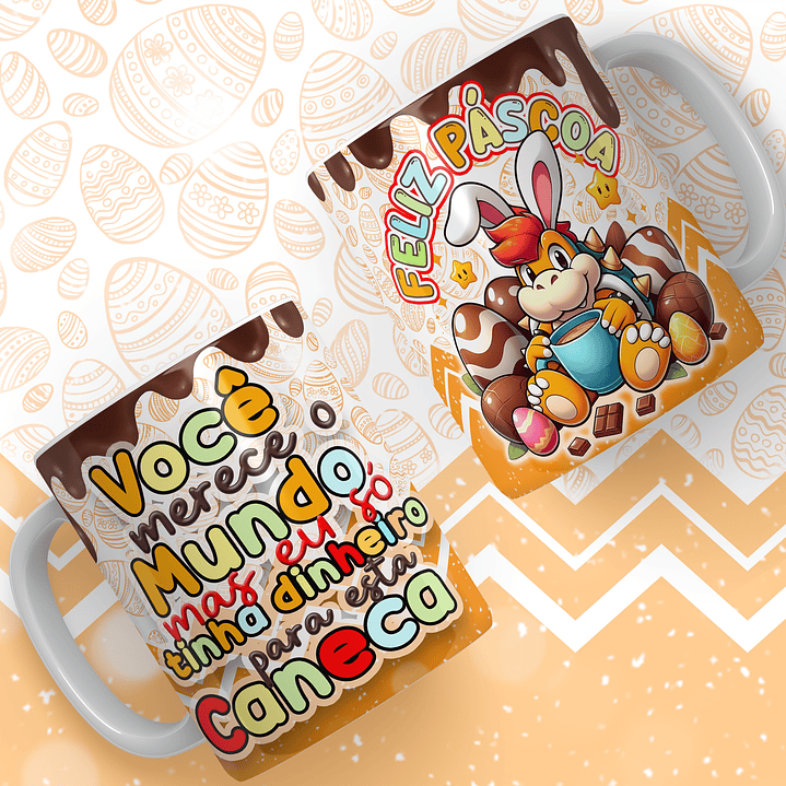 24 Artes para Caneca Super Mario Páscoa Arquivos em Jpg 23